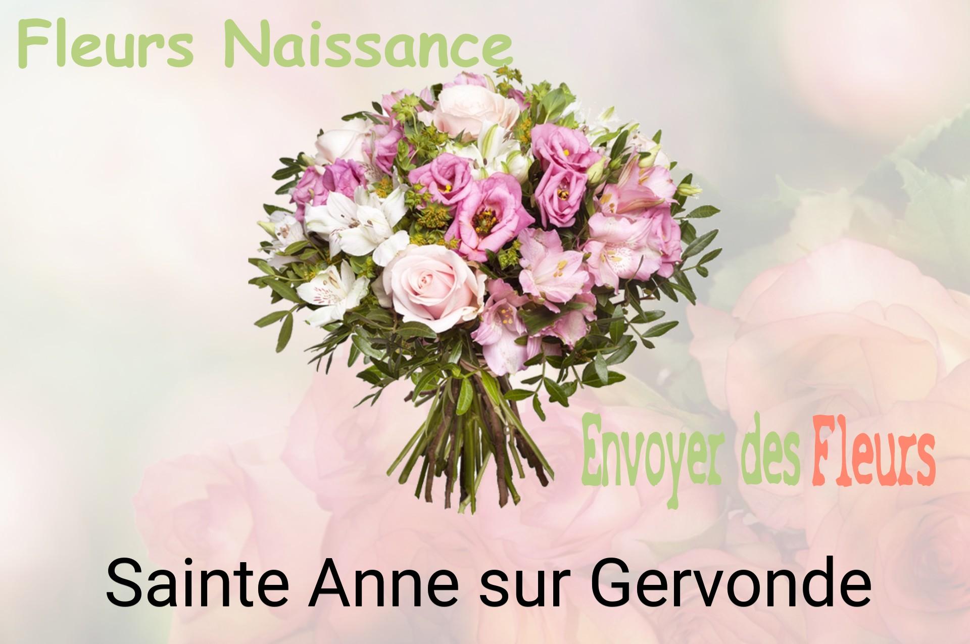 Bouquet de fleurs de naissance livré à Sainte-Anne-sur-Gervonde